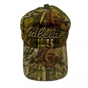 Cabela's Vintage 6 Panel Brushed Twill Low Profile Adjustable Cap Camouflage GUC